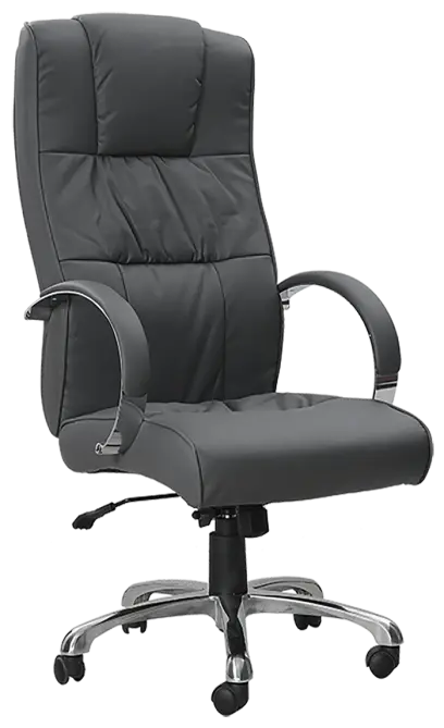 LOTUS křeslo kancelářské, šedá ekokůže